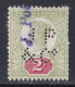 Grande Bretagne - 1887 - 1900  Victoria -    Y&T N °  94  Perforé  JP&C° Oblitéré - Gezähnt (perforiert)