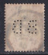Grande Bretagne - 1887 - 1900  Victoria -    Y&T N °  97  Perforé  BB  Oblitéré - Perfin
