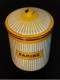 Delcampe - RARE Série De 6 Pots A Epices B.B.FRERES N 12506 Jaune A Rayures Blanche Tollé Emmaillées Des Année 1920 - Popular Art