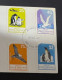 14-2-2-2024 (4 X 1) Australia -  From HUTT River Province FDC - 1977 (Australian Antarctica Set Of 4 Stamps) With Insert - Cinderellas