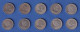 Brasilien Lot 10 Stück Kursmünzen 200 Reis 1901 Top-Qualität Vorzügl.-stg. !!  - Other - America