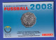 Österreich 5-Euro-Silbermünze 2008 FUSSBALL Im Folder, Handgehoben - Autriche