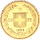 Suisse- 20 Francs Confédération Helvétique 1896 Berne - 20 Francs (or)