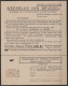 CP Pub Annonce Journal "Weekblad Van Brussel" Affr. PREO 5c (N°279) [GENT / 1929 / GAND] Pour Notaire Godenir à ST-HUBER - Typografisch 1929-37 (Heraldieke Leeuw)