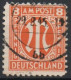 AM Post. Amerikanischer Druck, 8 Pf Orange, Papier X, Mi 5x Gestempelt - Used