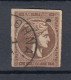 Greece 1861 - Large Head, 1 L. Dark Brown (e-620) - Used Stamps