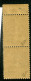 Paire Verticale Semeuse Surcharge Caisse D'amortissement YT267 Signé CALVES - 1927-31 Cassa Di Ammortamento