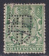 Grande Bretagne - 1911 - 1935 -  George  V  -  Y&T N °  139  Perforé  Blason Avec Croix - Perfins