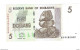 *zimbabwe 5 Dollars   2007    66  Unc - Zimbabwe