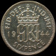 LaZooRo: Great Britain 6 Pence 1944 PROOF Rare - Silver - H. 6 Pence