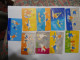 GREECE  SET 17  USED   CARDS MASCOTS  OLYMPIC GAMES  ATHENS 2004  FULL SET - Greece