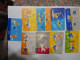 GREECE  SET 17  USED   CARDS MASCOTS  OLYMPIC GAMES  ATHENS 2004  FULL SET - Grèce