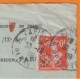 Semeuse Perforée 10c Rouge S.G. Sur Lettre + Courrier   De La Société Générale  De Paris Le 30 Déc 1909 Pour CEILHES - Covers & Documents