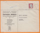 Mne De DECARIS 25c  Sur Lettre Pub " Instruments De Précision " 1960   De  PARIS X   Pour  AVIGNON - 1962-1965 Cock Of Decaris