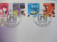 FDC 4037/41 'Feestzegels' - 2001-2010