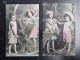 SERIE 6 CP FANTAISIE (V1917) JEUNES ENFANTS - CAMPAGNE - PAYSAN (5 Vues) Circulée En 1907 - Collections & Lots