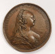 Russia Bronze Medal 1754 Elizabeth 1741-1761 Foundation Of The Moscow University 50, 90 Mm 63,39 Gr. Holed - Monarchia / Nobiltà