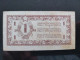 1945 BANCA ECONOMIA ISTRIA FIUME LITTORALE SLOVENO 1 LIRA COME DA FOTO - Andere & Zonder Classificatie