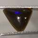 Opale Noire Traitée D'Ethiopie - Triangle 1.65 Carat - 11.2 X 9.2 X 4.3 Mm - Opal