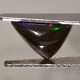 Delcampe - Opale Noire Traitée D'Ethiopie - Triangle 1.65 Carat - 11.2 X 9.2 X 4.3 Mm - Opal