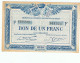 CC De Quimper&Brest-un Franc-1921 - Chambre De Commerce