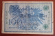 #1   ALLEMAGNE - DEUTSCHE REICH 100 MARK  - 1908 - 100 Mark