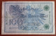 #1   ALLEMAGNE - DEUTSCHE REICH 100 MARK  - 1908 - 100 Mark