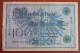 #1   ALLEMAGNE - DEUTSCHE REICH 100 MARK  - 1908 - 100 Mark