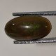 Opale Noire Traitée D'Ethiopie - Cabochon 1.58 Carat - 12.0 X 6.5 X 3.7 Mm - Opale