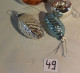 C49 3 Très Anciennes Boules De Noël Old Christmas Ball - Decorative Items