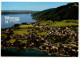 Austria 1993 Postcard Weyregg Am Attersee - Panoramic Aerial View; 6s. Stift Rein-Hohenfurth Stamp; Slogan Cancel - Vöcklabruck