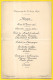 En L'état MENU Juin 1890 "Carpentier Traiteur" - Menus