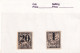 France Colonie Cochinchine Timbres De Greffe 20 Centimes Et 1 Franc Sur 10 Et 20 Centimes Taxe - Used Stamps