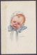 CP Illustrateur Wastelli "Bébé Avec Une Mouche Sur Le Bout Du Nez" Affr. N°166 Flam. "LIEGE /1.XI 1920/ VIIe OLYMPIADE/  - 1919-1920 Roi Casqué