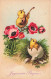 FETES - VOEUX - Pâques - Joyeuses Pâques - Deux Poussins  - Carte Postale Ancienne - Pâques
