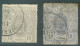 Luxembourg   Yvert 17 Et 17a Ob Second Choix   - 1859-1880 Coat Of Arms
