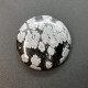 Obsidienne "Flocons De Neige" Naturelle Du Pérou - Cabochon 21.10 Carats - 23.7 X 23.7 X 5.2 Mm - Obsidian