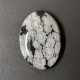 Obsidienne "Flocons De Neige" Naturelle Du Pérou - Cabochon 25.30 Carats - 28.6 X 20.3 X 5.7 Mm - Obsidiaan