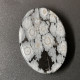 Obsidienne "Flocons De Neige" Naturelle Du Pérou - Cabochon 25.30 Carats - 28.6 X 20.3 X 5.7 Mm - Obsidienne