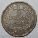 GADOURY 678 - 5 FRANCS 1843 B Rouen TYPE LOUIS PHILIPPE 1er - TTB - KM 749 - 5 Francs