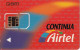 A-021 TARJETA DE AIRTEL CONTINUA (MUY RARA) - Airtel