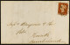 1843 (31 May) EL From London To Penrith Bearing 1d Red-brown 'GF' Plate 9 'black Plate' (2 Margins) Tied By Very Fine Nu - Sonstige & Ohne Zuordnung