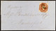 1853 (19 Feb) EL Registered From London To Macclesfield Endorsed â€œ10â€ With 10d Brown (die 2) Embossed Stamp Alongsid - Other & Unclassified