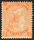 1865-67 4d Vermillion Plate 9, Wmk Large Garter Inverted, SG 94Wi, Mint Large Part OG, Creasing To Upper Left Corner. Ca - Other & Unclassified