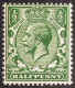1912-24 Â½d Deep Blue Myrtle Green Wmk Cypher, Spec N14(15), Never Hinged Mint With Royal Philatelic Soc. Certificate. C - Non Classés