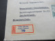 Tschechoslowakei CSSR 1938 Massaryk Mit Zierfeld Einschreiben Gross Priesen Nach Wesermünde Geestemünde / Bahnpost - Lettres & Documents
