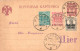 Russia:estonia:Germany:5 Kop Coat Of Arm Postal Stationery Woth Postgebiet Ob.Ost And Estonian Stamps, 1918 - Estland