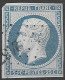 NAPOLEON N°10 25c Bleu Oblitéré Losange PC - 1852 Louis-Napoleon