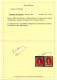 SUISSE - HELVETIA DEBOUT 25C ROUGE - 2 EPREUVES SUR PAPIER MOYEN (*)  - CERTIFICAT - Unused Stamps