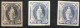 SUISSE - HELVETIA DEBOUT 40C BLEU - 3 EPREUVES SUR PAPIER CARTON (*)  - CERTIFICAT - Unused Stamps